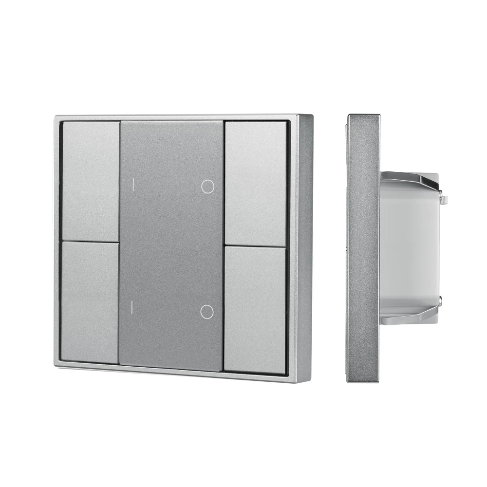 INTELLIGENT ARLIGHT Кнопочная панель DALI-201-23-2G-DIM-DT6-IN Silver (BUS, Frame) (IARL, IP20 Металл, 3 года) 048183 - Viokon.com