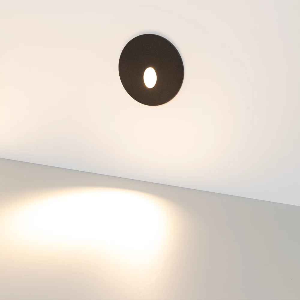 Светильник LT-GAP-R70-3W Warm3000 (BK, 30deg, 230V) (Arlight, IP65 Металл, 3 года) 031166 - Viokon.com