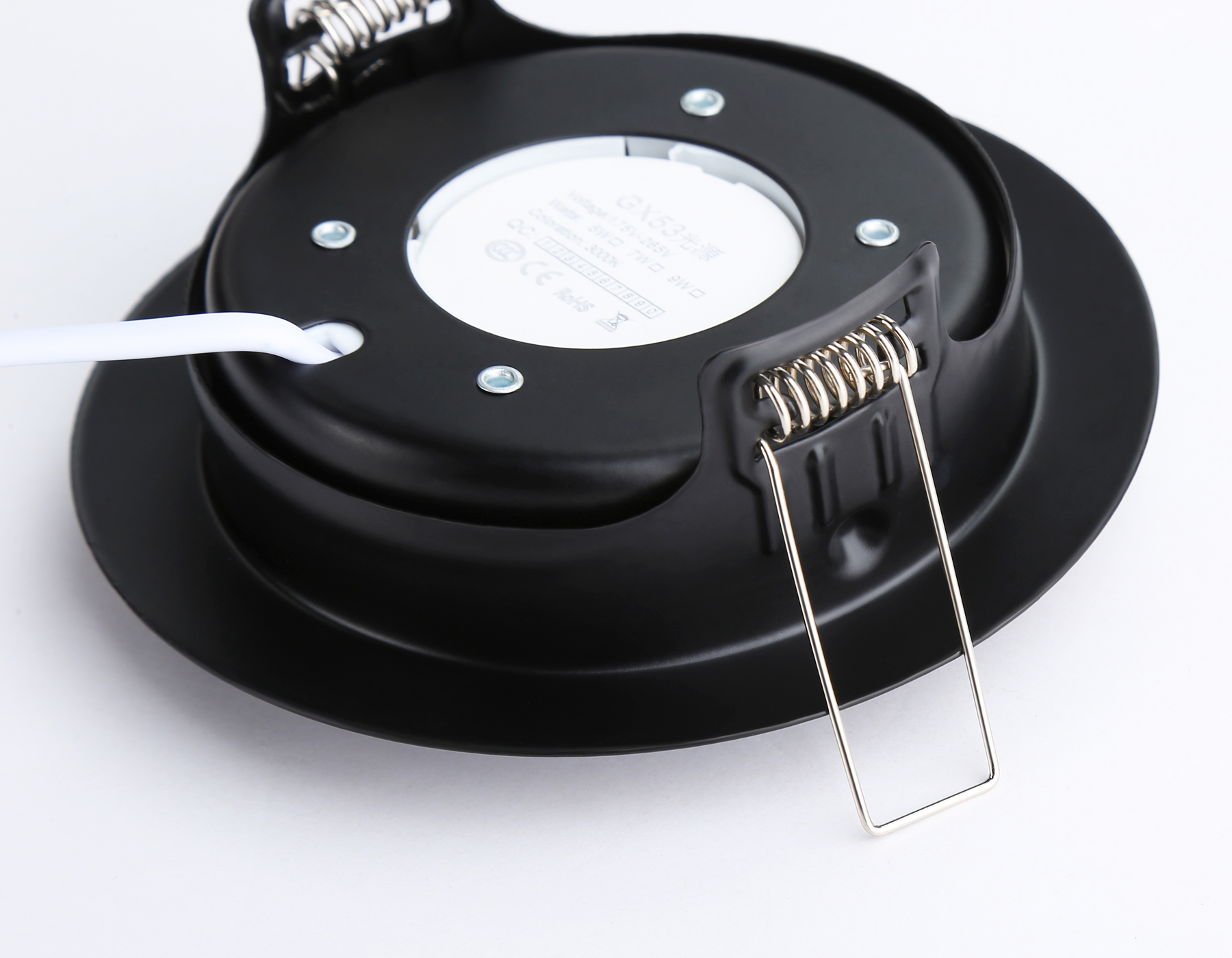 Светильник встраиваемый поворотный со сменной лампой GX53 G10123 BK черный GX53 max 12W D120*48 - Viokon.com