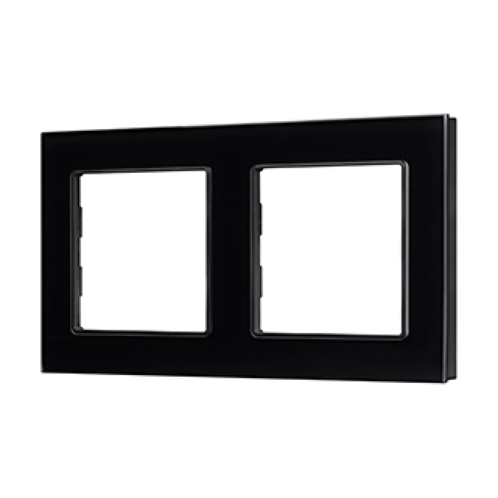 Рамка стеклянная FRM-GLARE-GS-2-BK (Arlight, -) 043797 - Viokon.com