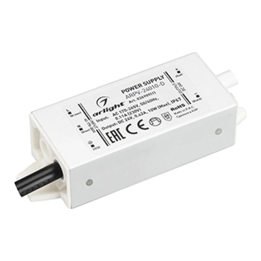 Блок питания ARPV-24010-D (24V, 0.42A, 10W) (Arlight, IP67 Металл, 3 года) 026909(1) - Viokon.com