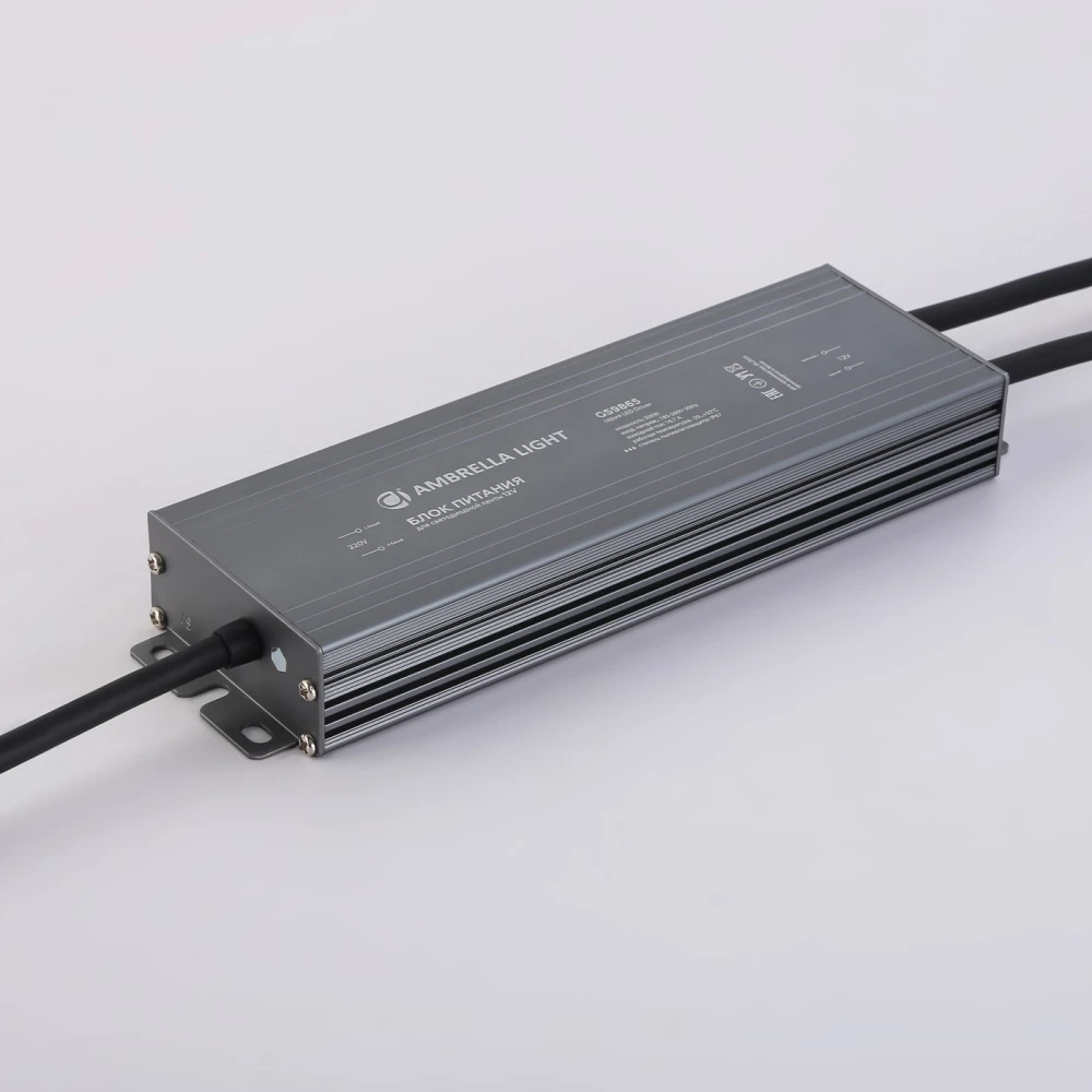 Блок питания для светодиодной ленты 12V 200W 16,7A IP67 185-260V 220*65*28 GS9865 GS9865 блок питания 12V 200W 16.7A IP67 185-260V 220*65*28 - Viokon.com