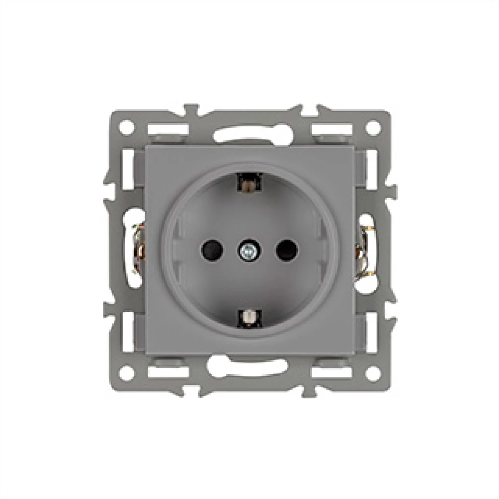 Механизм электрической розетки SCT-MEU1-PL-GR (250V, 16A) (Arlight, -) 043732 - Viokon.com