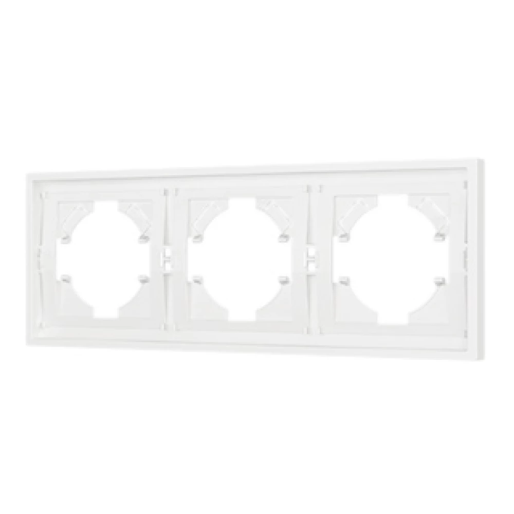 Рамка пластиковая FRM-TENDO-SFPL-3-WH (Arlight, Матовый белый) 054653 - Viokon.com