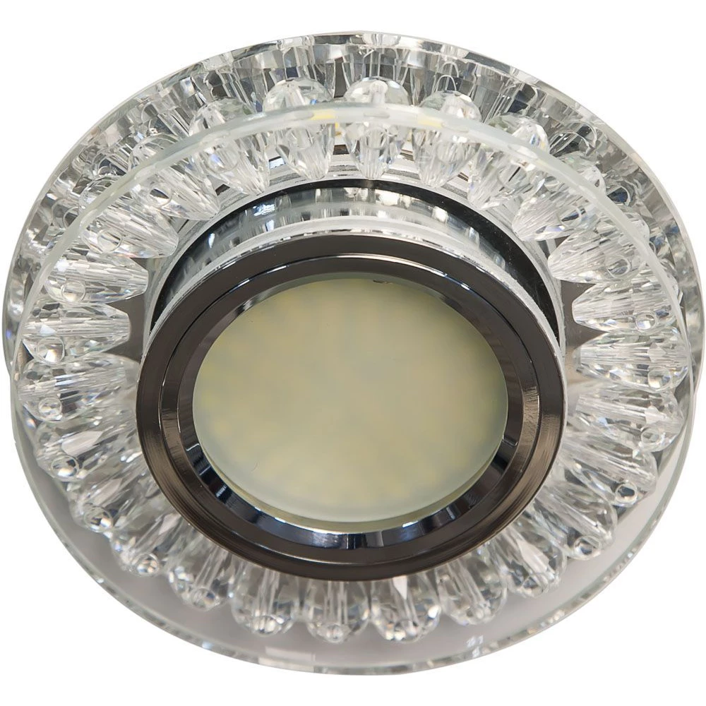 Светильник встраиваемый с белой LED подсветкой Feron C1015MO потолочный MR16 G5.3 прозрачный (28573) - Viokon.com