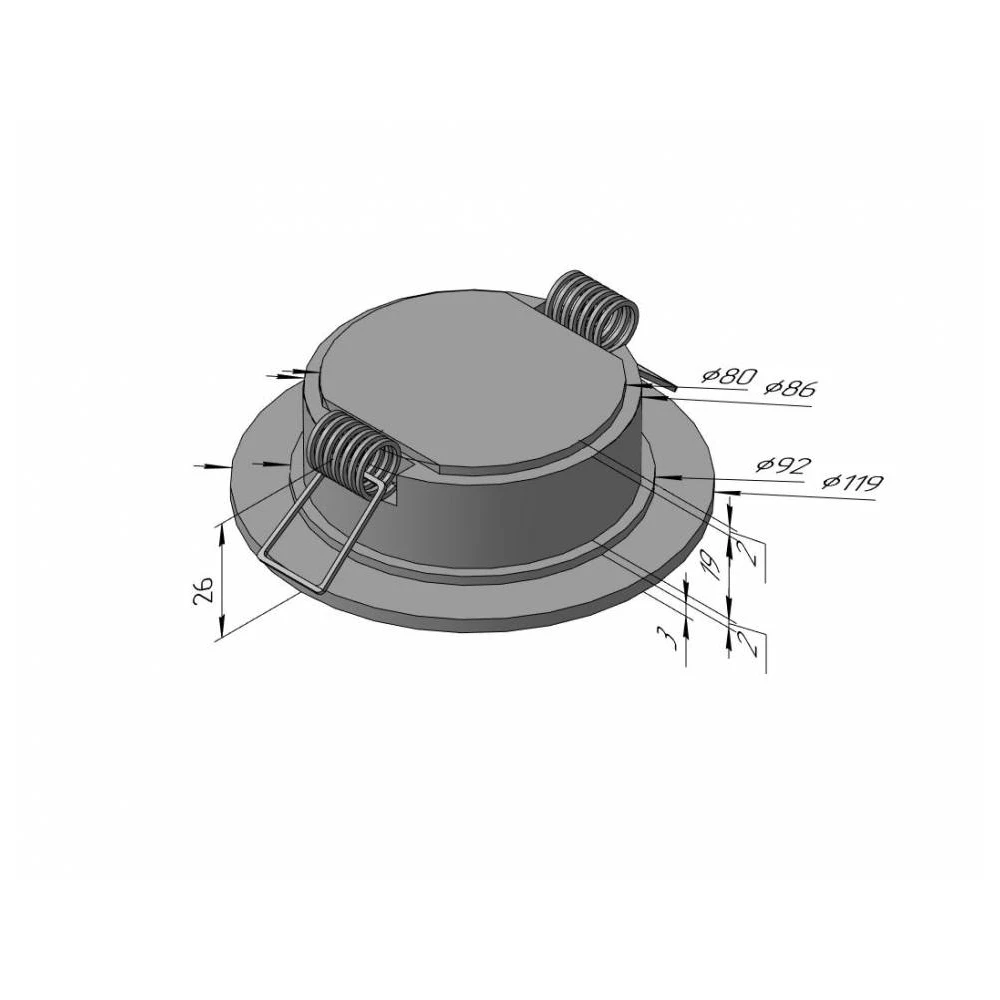 SDAL-DP R 09 9W WH 4000K - Viokon.com