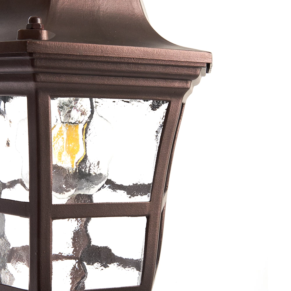 Светильник садово-парковый Feron PL691 на стену вниз 60W 230V E27, коричневый (11696) - Viokon.com