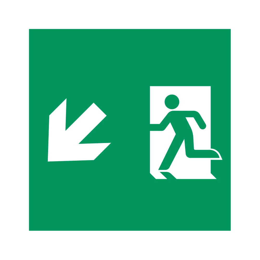 Пиктограмма EMGP-MARK-MA-LDOWN (Человек, Вниз-Влево) (Arlight, Пластик) 059841 - Viokon.com