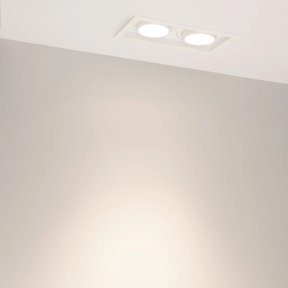 Светильник MS-VORTEX-BUILT-S210x117-2x20W Day4000 (WH-WH, 40 deg, 230V) (Arlight, IP20 Металл, 5 лет) 057768 - Viokon.com