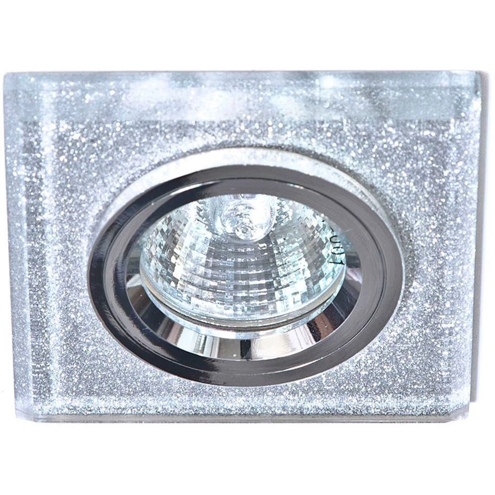 Светильник встраиваемый Feron 8170-2 потолочный MR16 G5.3 мерцающее серебро (19717) - Viokon.com