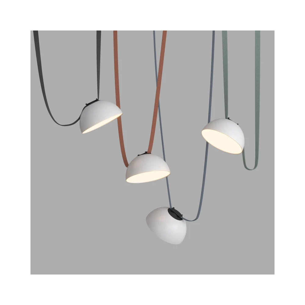 DK5561-WHBK Cветильник для трека-ремня Belty серия Flow со светодиодом D220H117мм 48V DC 24W RA90 120 3000K IP20 белый с черным алюминий - Viokon.com
