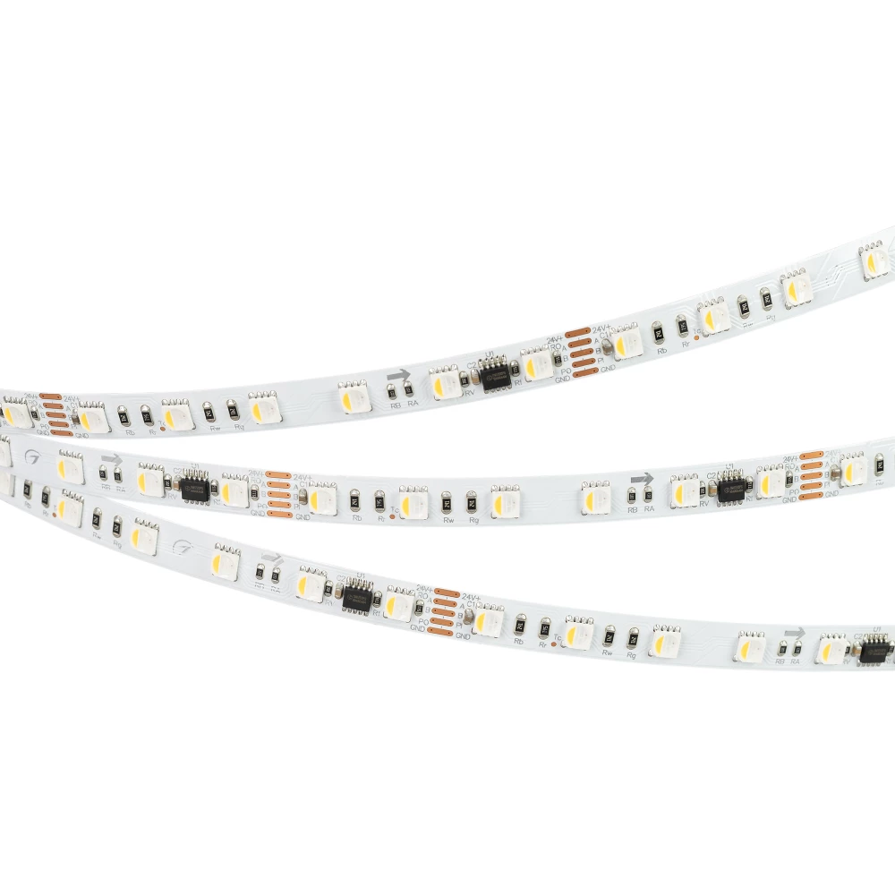 Лента DMX-B60-10mm 24V RGBW-PX6 (18 W/m, IP20, 5060, 5m) (Arlight, -) 033449 - Viokon.com