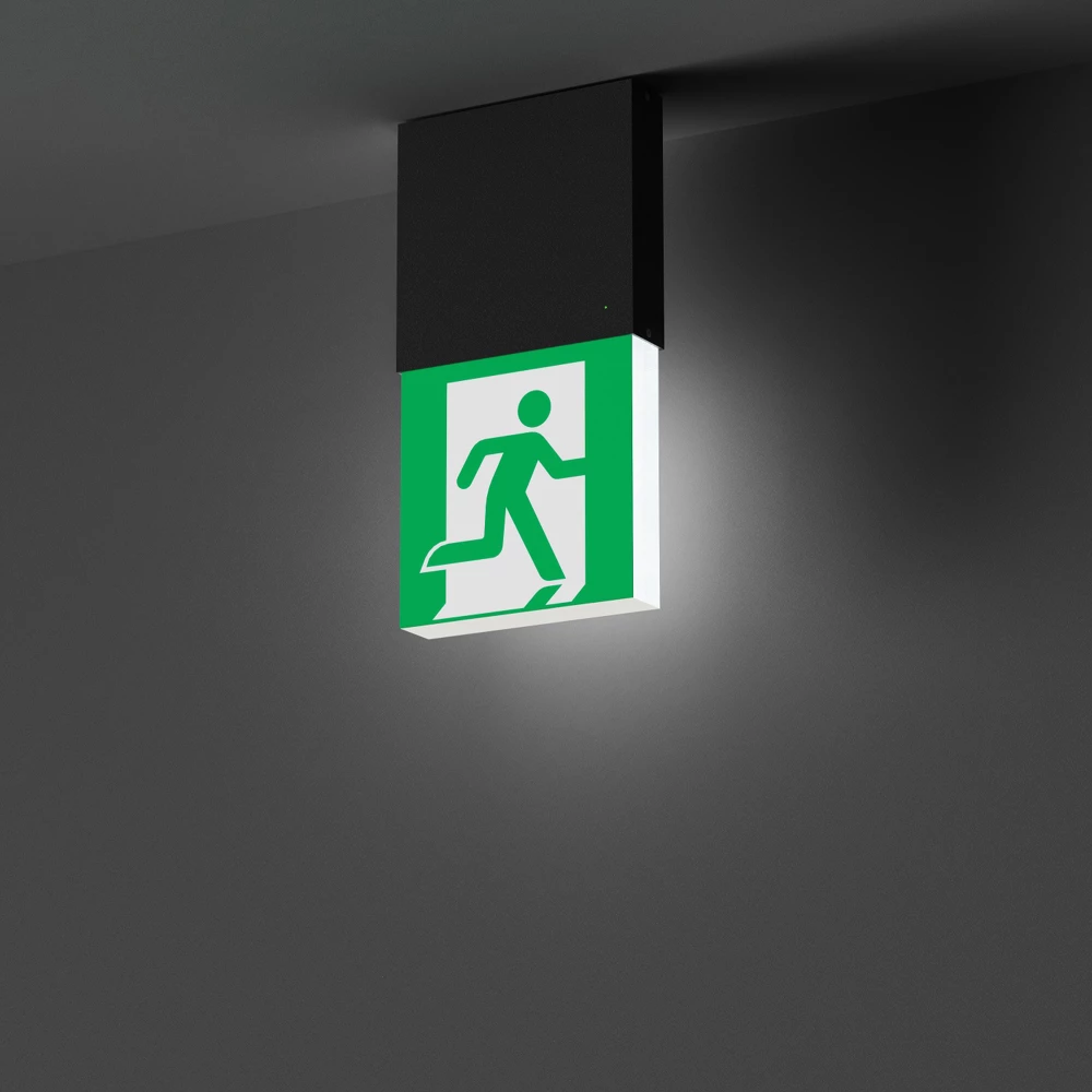 Световой указатель EMG-MARK-M-3H-BK (Arlight, IP40 Металл, 5 лет) 057966 - Viokon.com