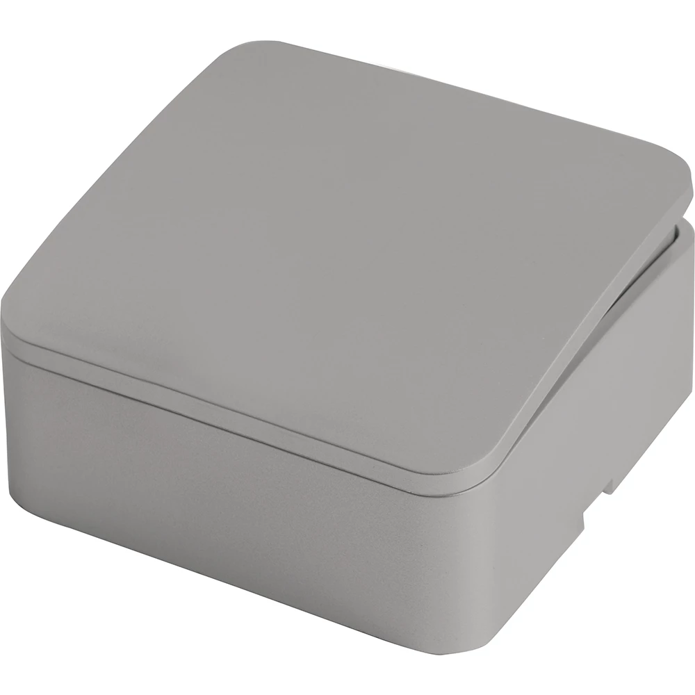 Выключатель открытой установки 1-клавишный, STEKKER, 250В, 10А, IP20, серия София, серебро, MSW10-10-03 (49295) - Viokon.com