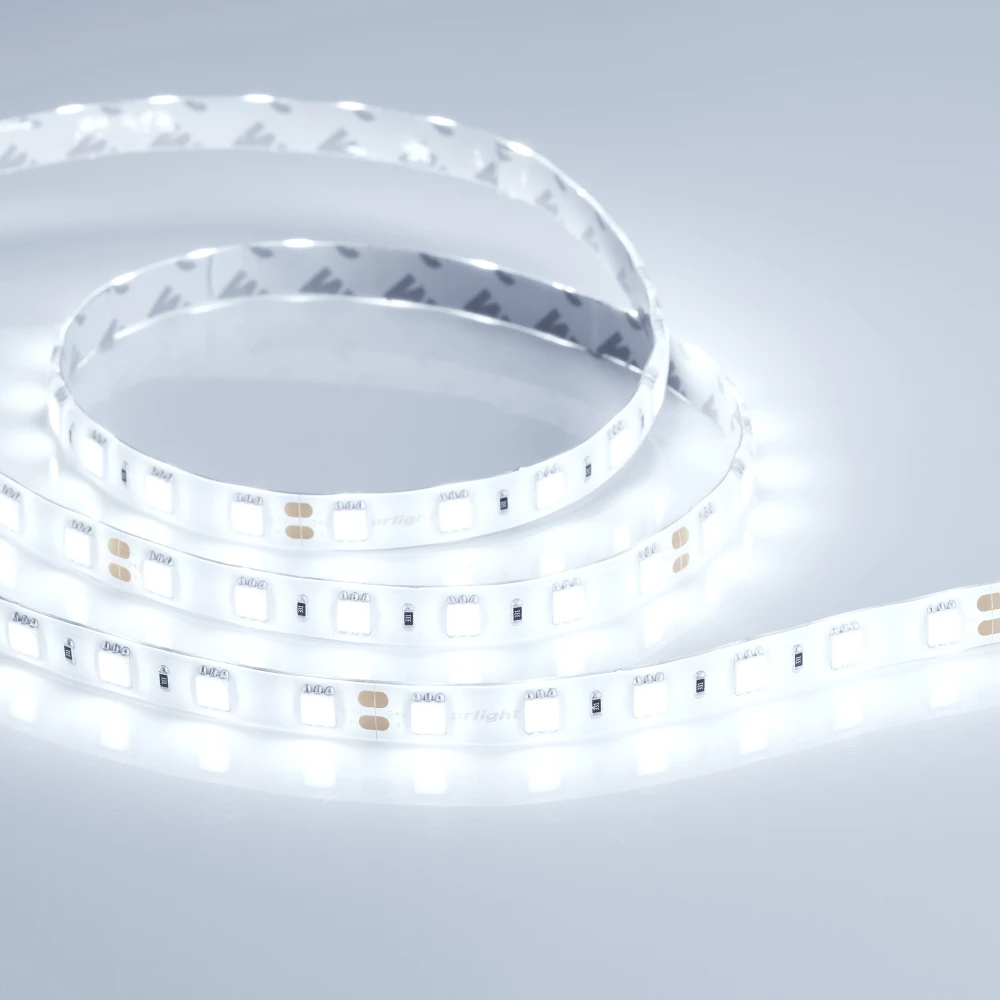 Лента RTW 2-5000SE 24V Cool 2x (5060, 300 LED, LUX) (Arlight, 14.4 Вт/м, IP65) 016847 - Viokon.com