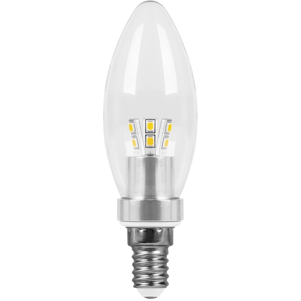 Лампа светодиодная Feron LB-70 Свеча E14 4,5W 6400K (25467) - Viokon.com