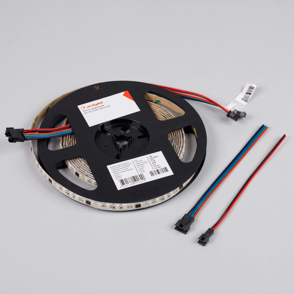Лента герметичная SPI-SE-A120-10mm 24V Warm3000-PX6-BPT (11 W/m, IP65, 2835, 5m) (Arlight, бегущий огонь) 049441 - Viokon.com