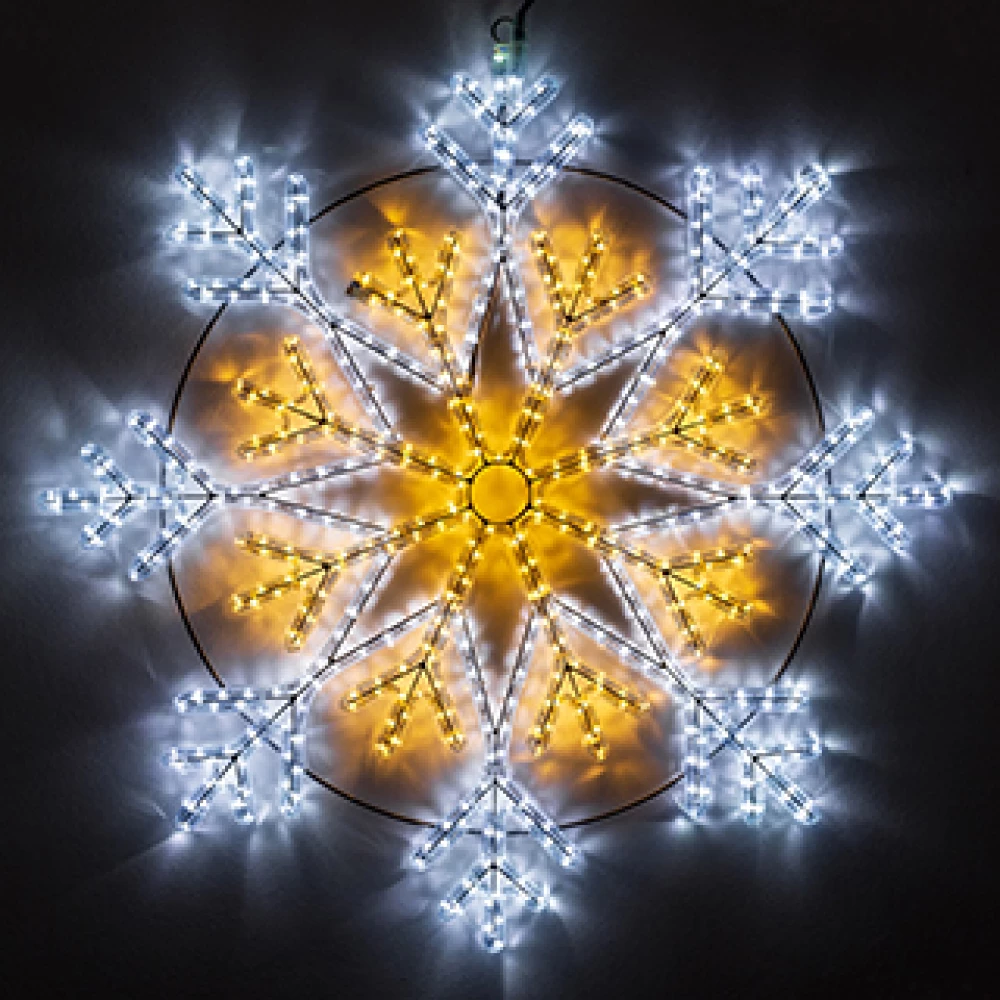 Световая Фигура ARD-SNOWFLAKE-M12-900x900-576LED White/Warm (230V, 36W) (Ardecoled, IP65) 034262 - Viokon.com