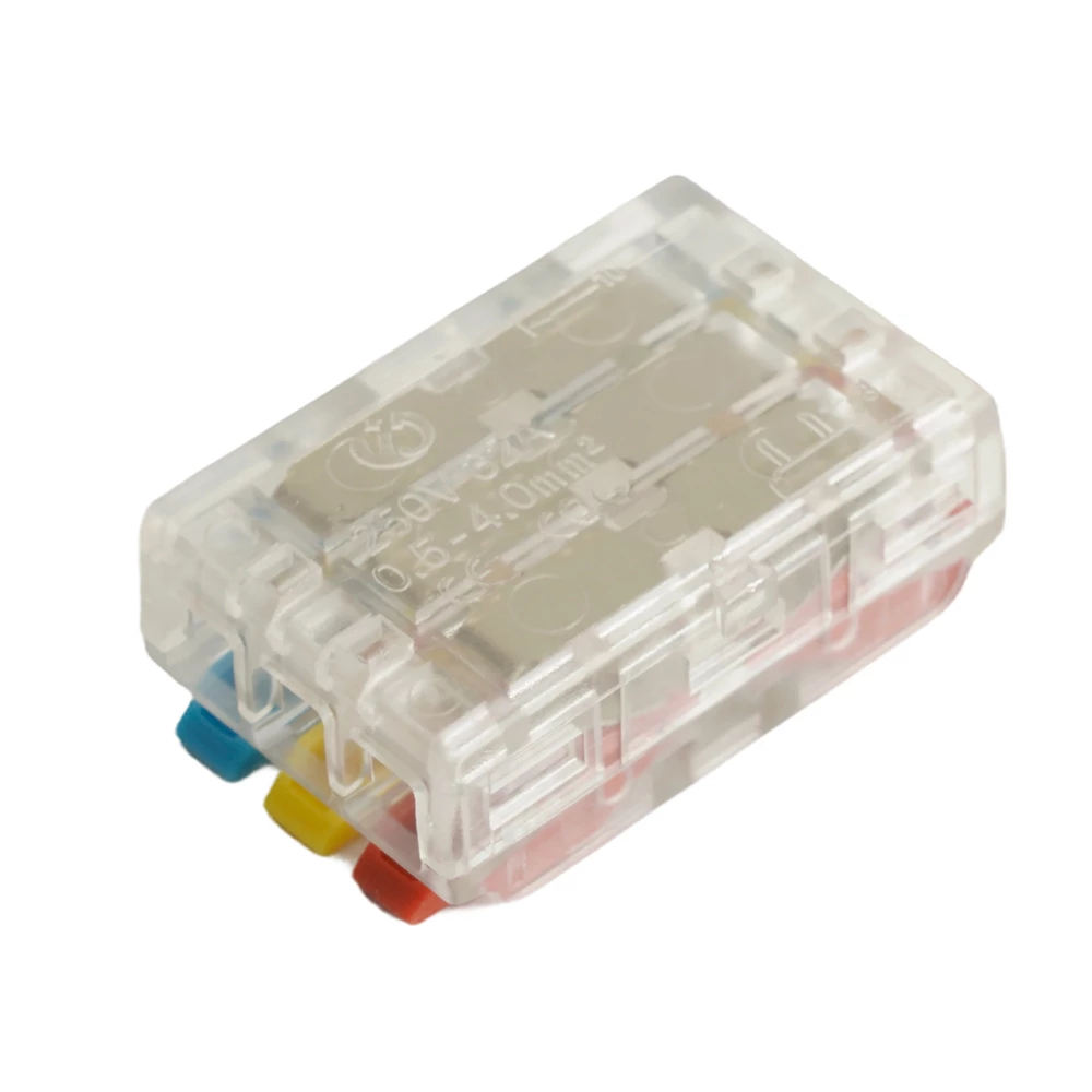 Клемма супер-компактная проходная серии 219 на 3 контакта STEKKER,LD219-423,  (DIY упак 10 шт) (49785) - Viokon.com