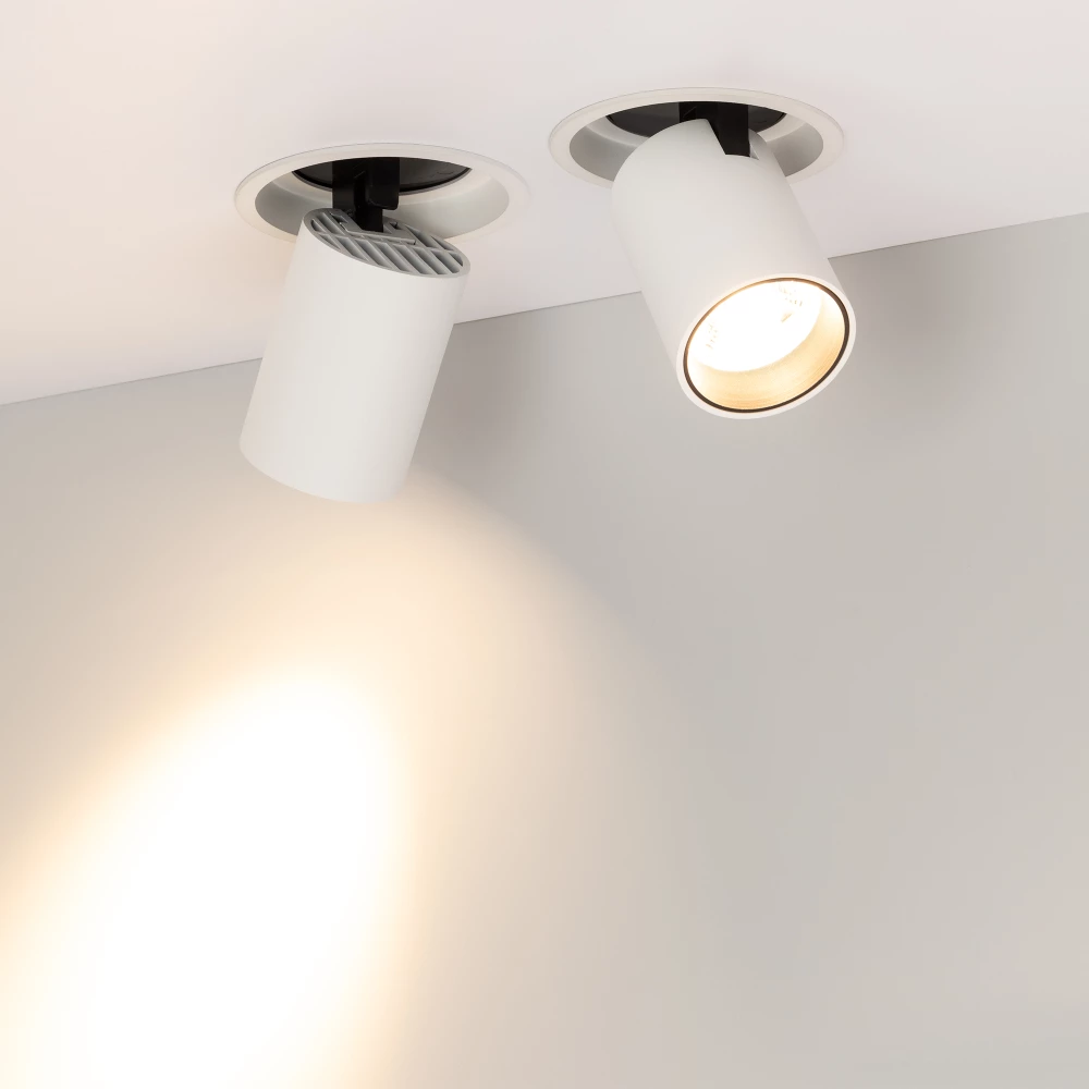 Светильник LTD-PULL-R100-10W Warm3000 (WH, 24 deg, 230V) (Arlight, IP20 Металл, 5 лет) 031365 - Viokon.com