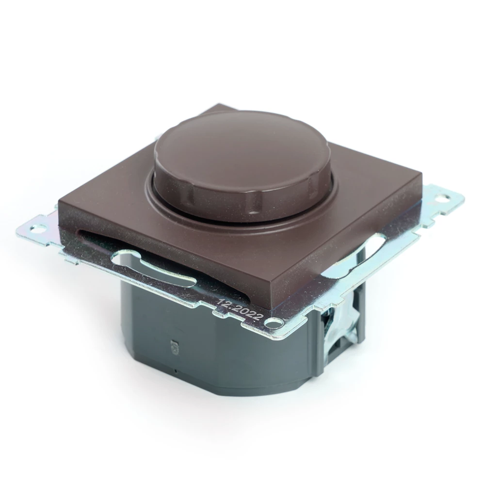 Выключатель диммирующий TRIAC(механизм), STEKKER GLS10-7106-04, 250V, 500W, серия Катрин, шоколад (49017) - Viokon.com
