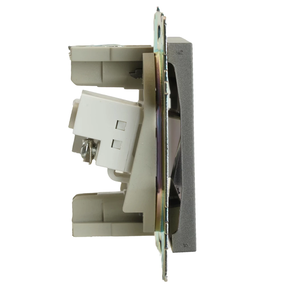 Розетка TV + компьютерная RJ-45 (механизм), серия Катрин, графит, GLS00-7106-06 (49417) - Viokon.com