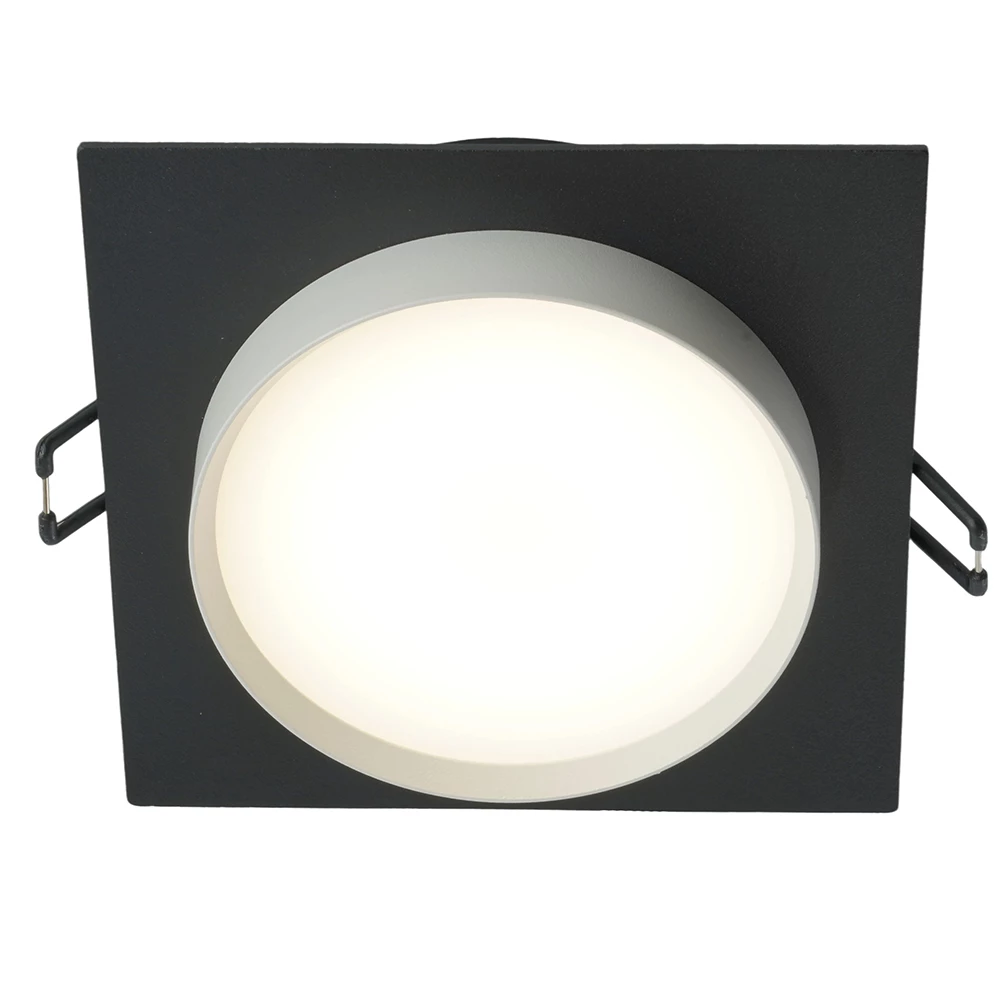 Светильник встраиваемый Feron DL506 потолочный GX53 черный + белый квадрат (51360) - Viokon.com