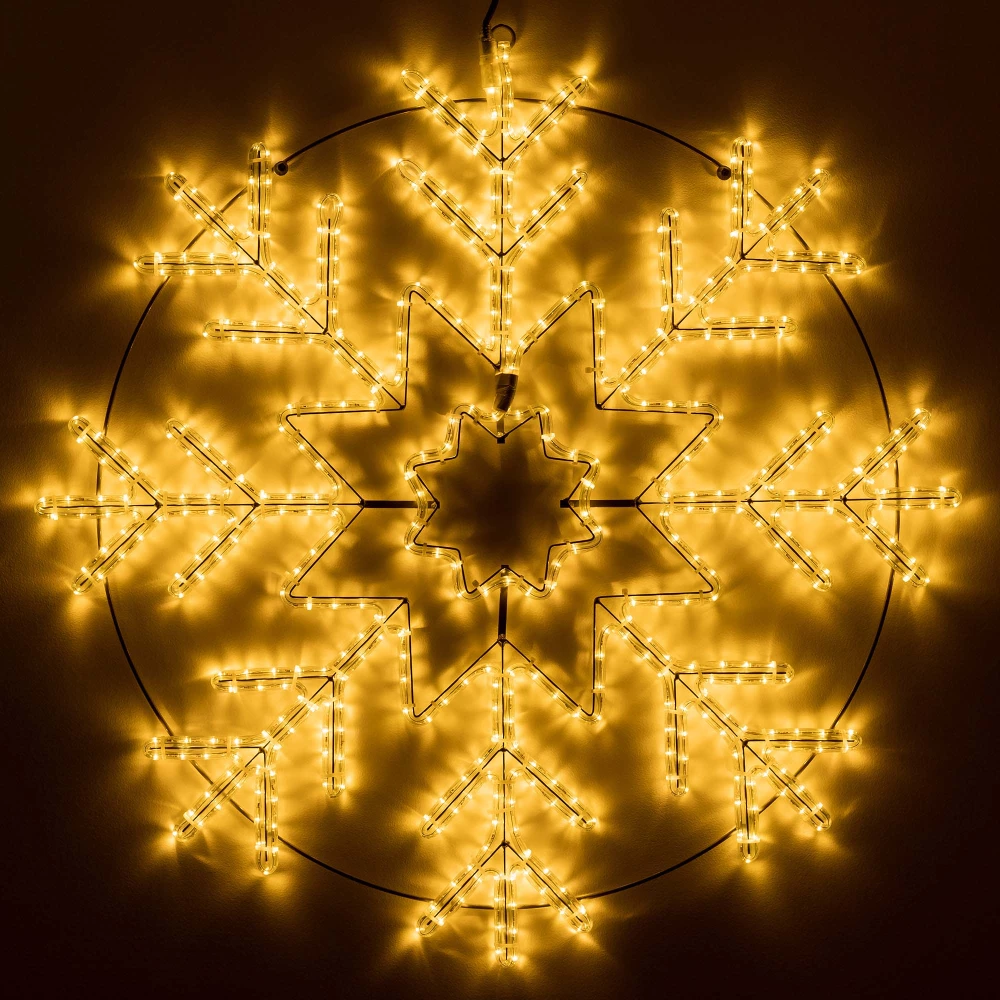 Фигура светодиодная ARD-SNOWFLAKE-M8-950x950-540LED Warm (230V, 33W) (Ardecoled, IP65) 034255 - Viokon.com