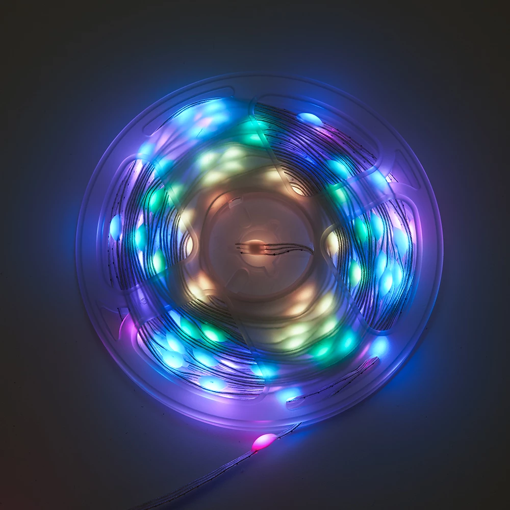 Гирлянда линейная Feron CL593 Smart, 10м USB  + Пульт ДУ RGB, прозрачный шнур (51463) - Viokon.com