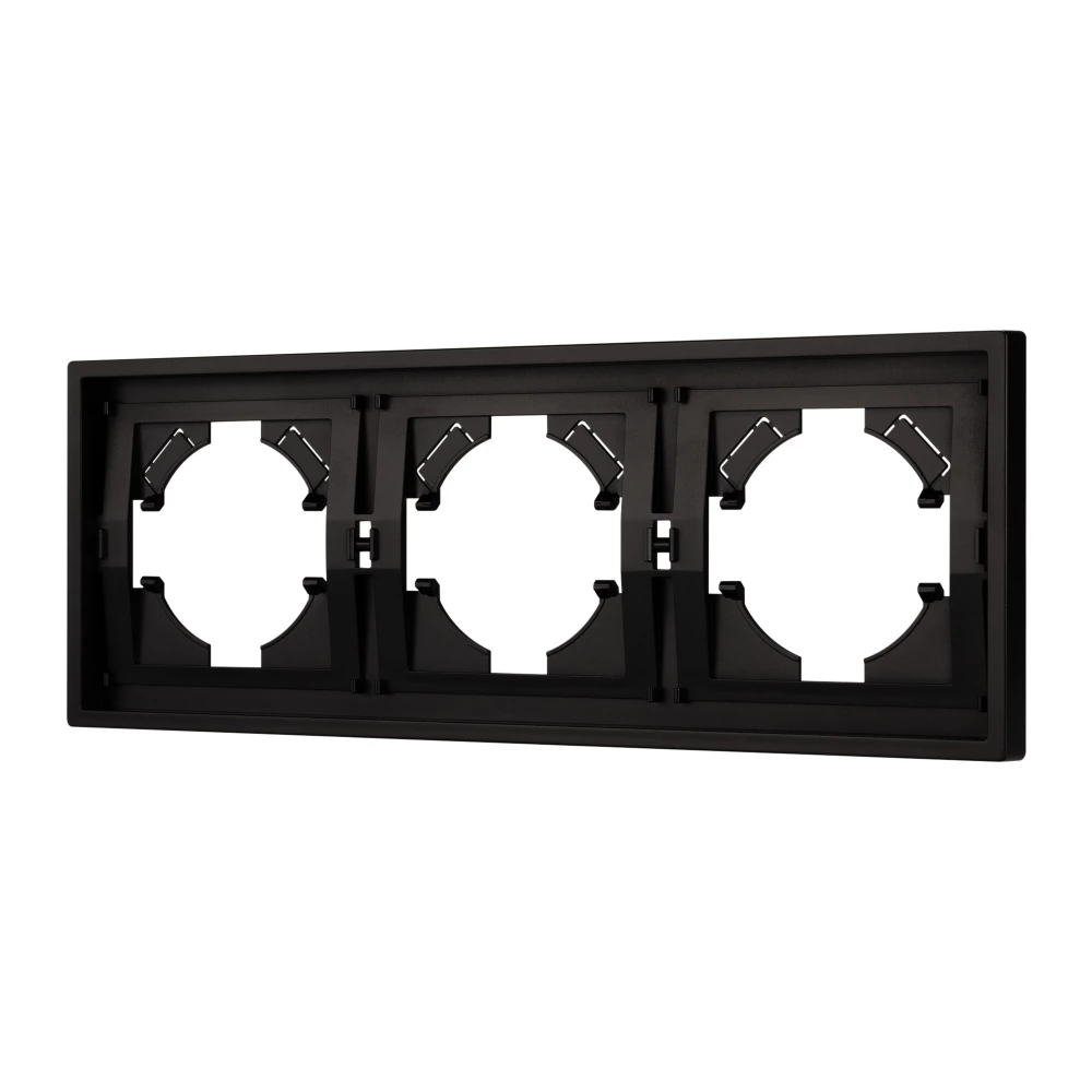Рамка пластиковая FRM-TENDO-PL-3-BK (Arlight, Черный) 053844 - Viokon.com