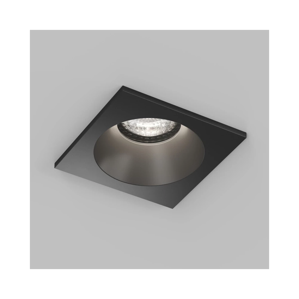 DK2131-BK Встраиваемый влагозащищнный светильник COVE IP44 до 15 Вт LED GU10 алюминий чрный - Viokon.com