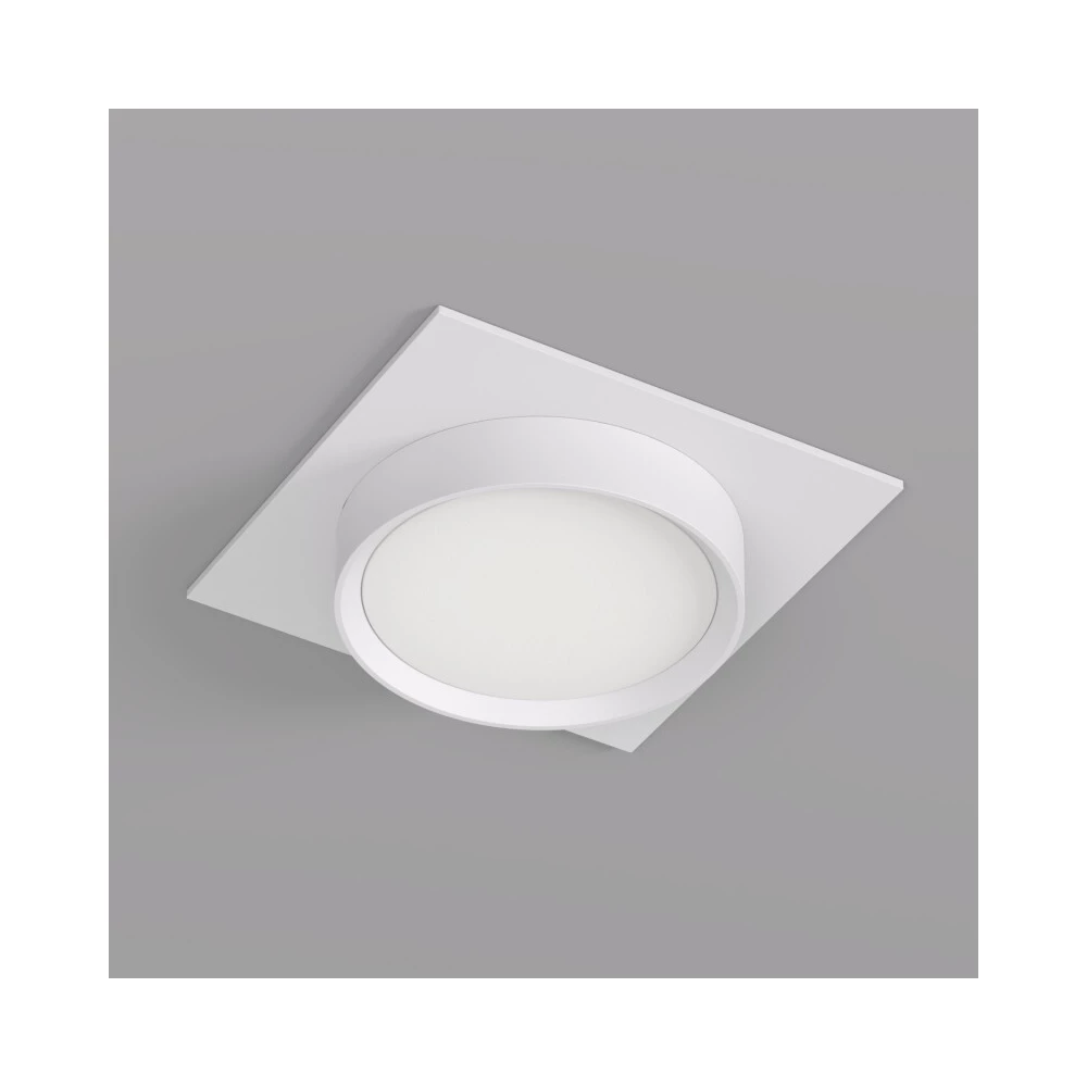 DK2091-WH Встраиваемый светильник FLAT IP 20 до 15 Вт GX53 LED белый алюминий - Viokon.com