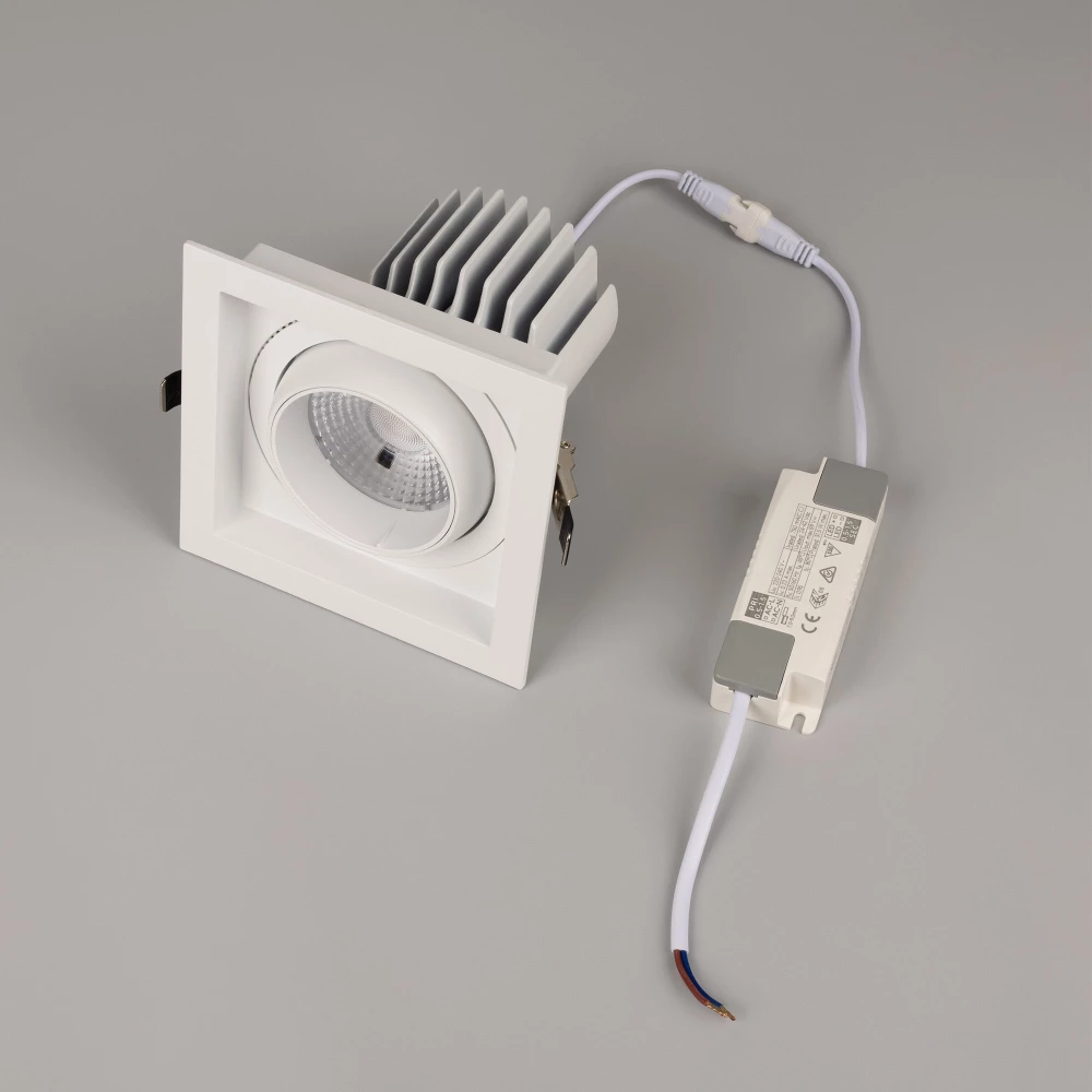 Светильник MS-VORTEX-BUILT-S140x140-30W Warm3000 (WH-WH, 50 deg, 230V) (Arlight, IP20 Металл, 5 лет) 057924 - Viokon.com