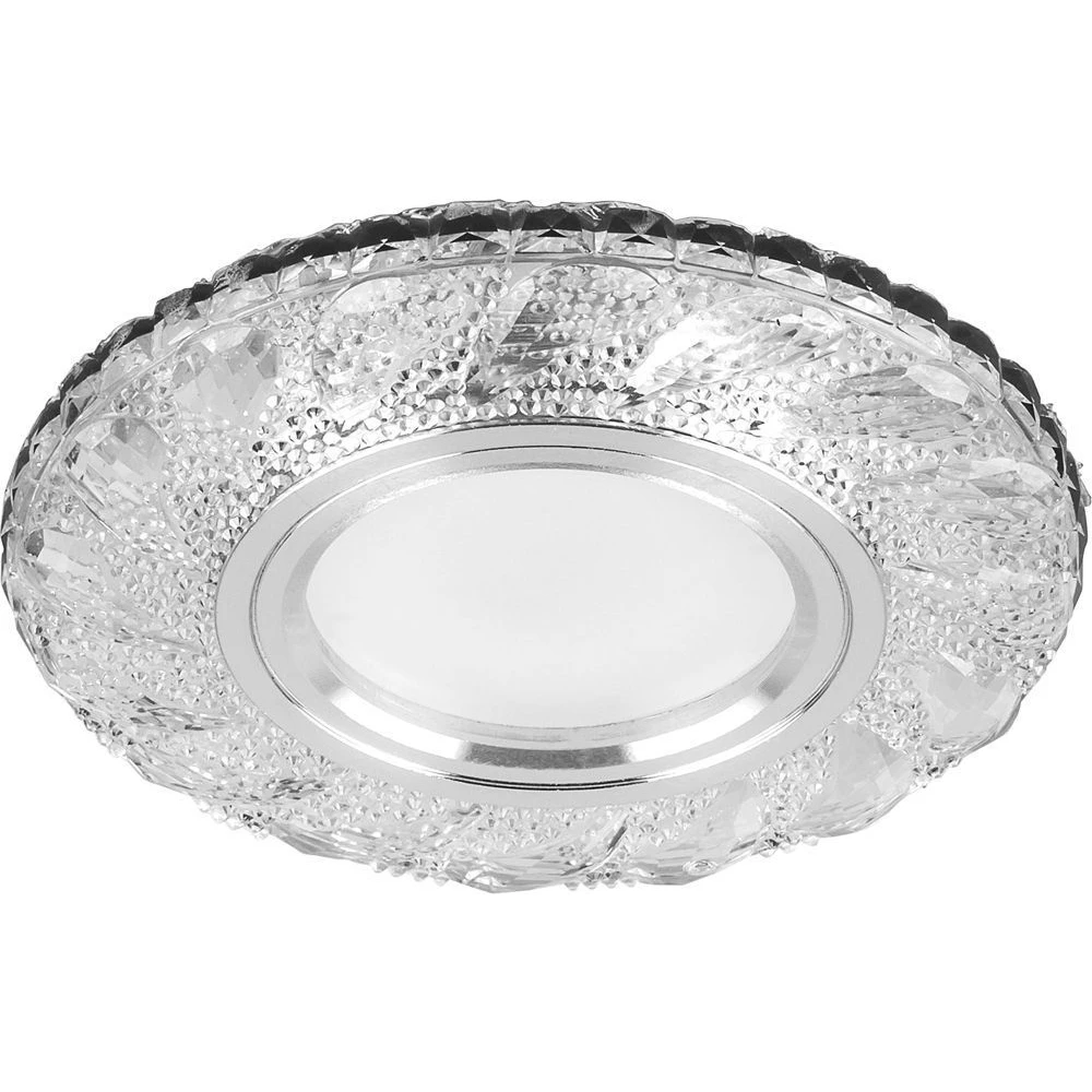 Светильник встраиваемый с белой LED подсветкой Feron CD907 потолочный MR16 G5.3 белый (28850) - Viokon.com