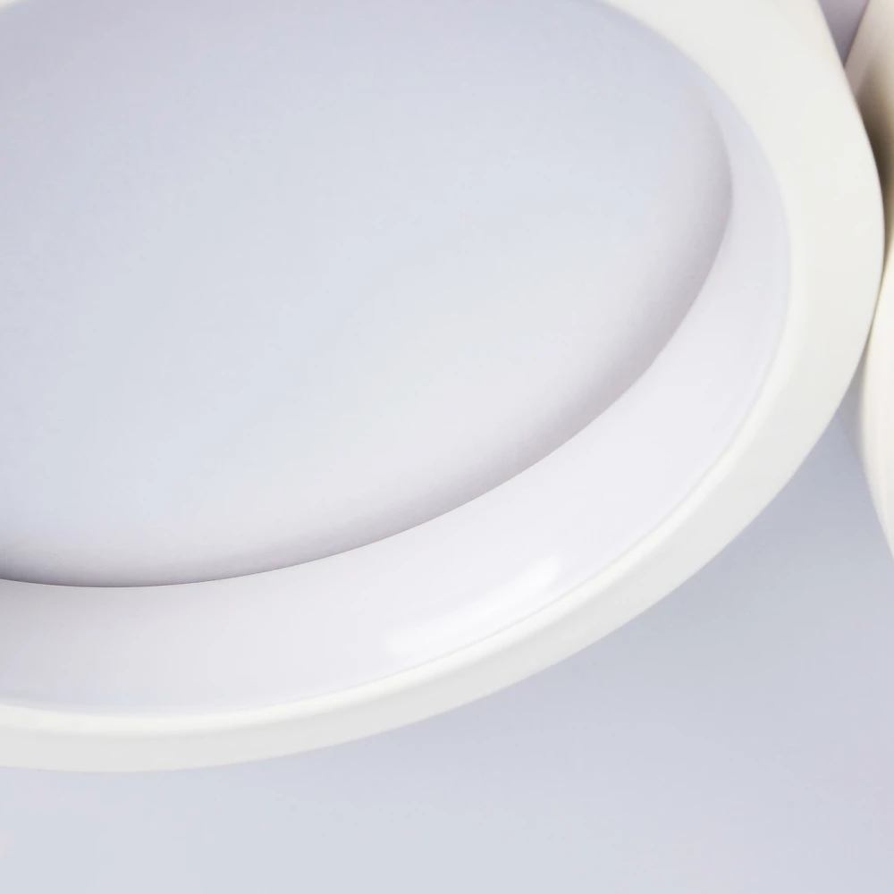 Настенно-потолочный светодиодный светильник с пультом FL4812/3 WH белый 3000K-6400K 45W 620*290*55 (ПДУ ИК) - Viokon.com