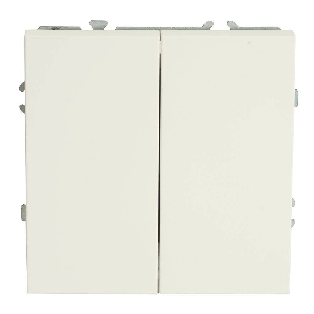 Переключатель перекрестный 2-клавишный (механизм), STEKKER, 250В, 10А, серия Эмили, RSW10-5111-01, белый фарфор, soft touch (50162) - Viokon.com