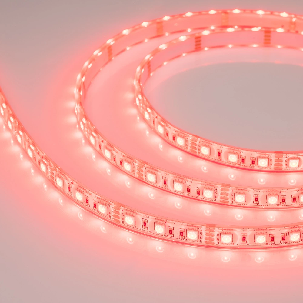 Лента герметичная RTW-PU-B60-12.5mm 12V RGB (14.4 W/m, IP68, 5060, 5m) (Arlight, -) 029599(2) - Viokon.com