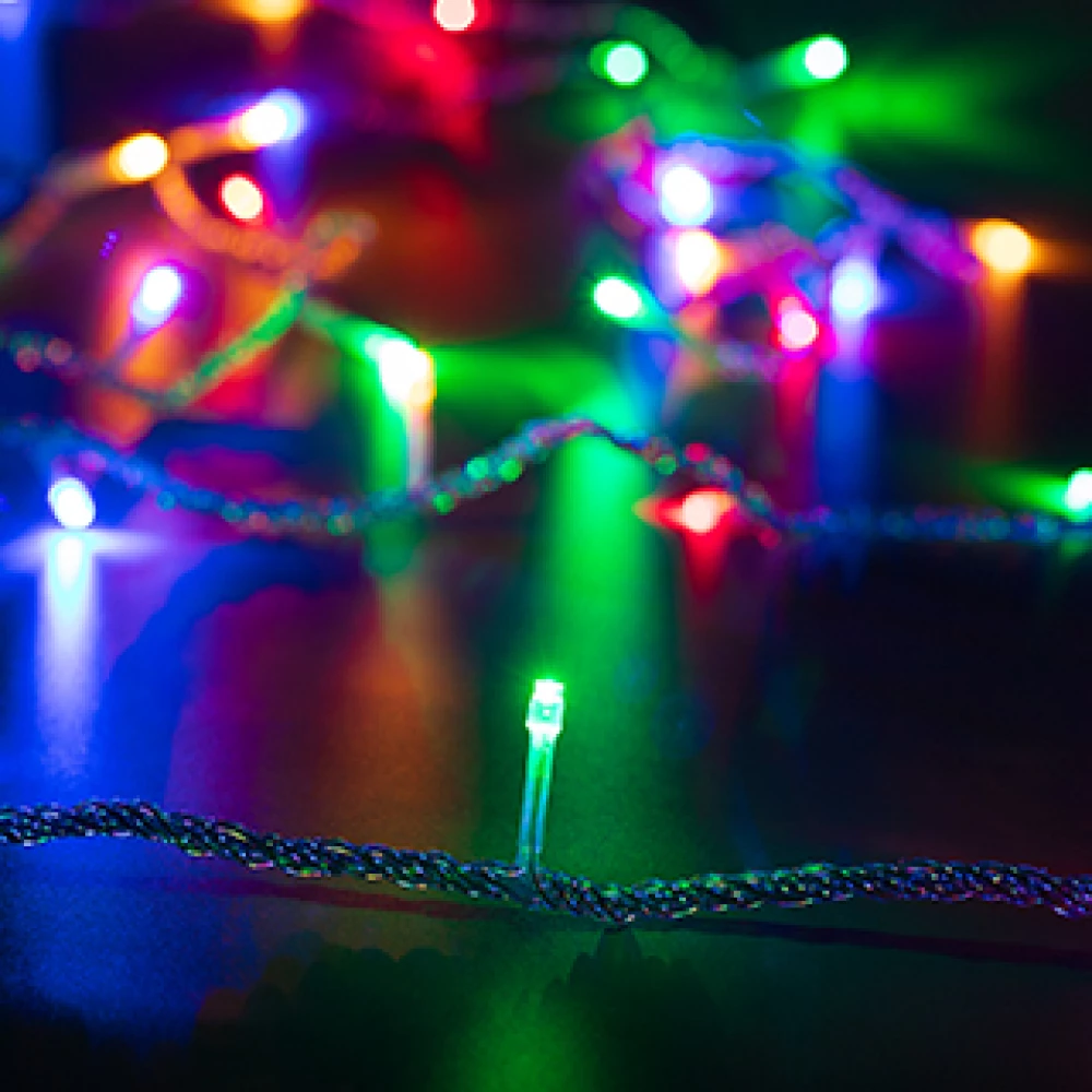 Светодиодная гирлянда ARD-STRING-HOME-5000-CLEAR-50LED-LIVE RGB (230V, 3.5W) (Ardecoled, IP20) 025763 - Viokon.com