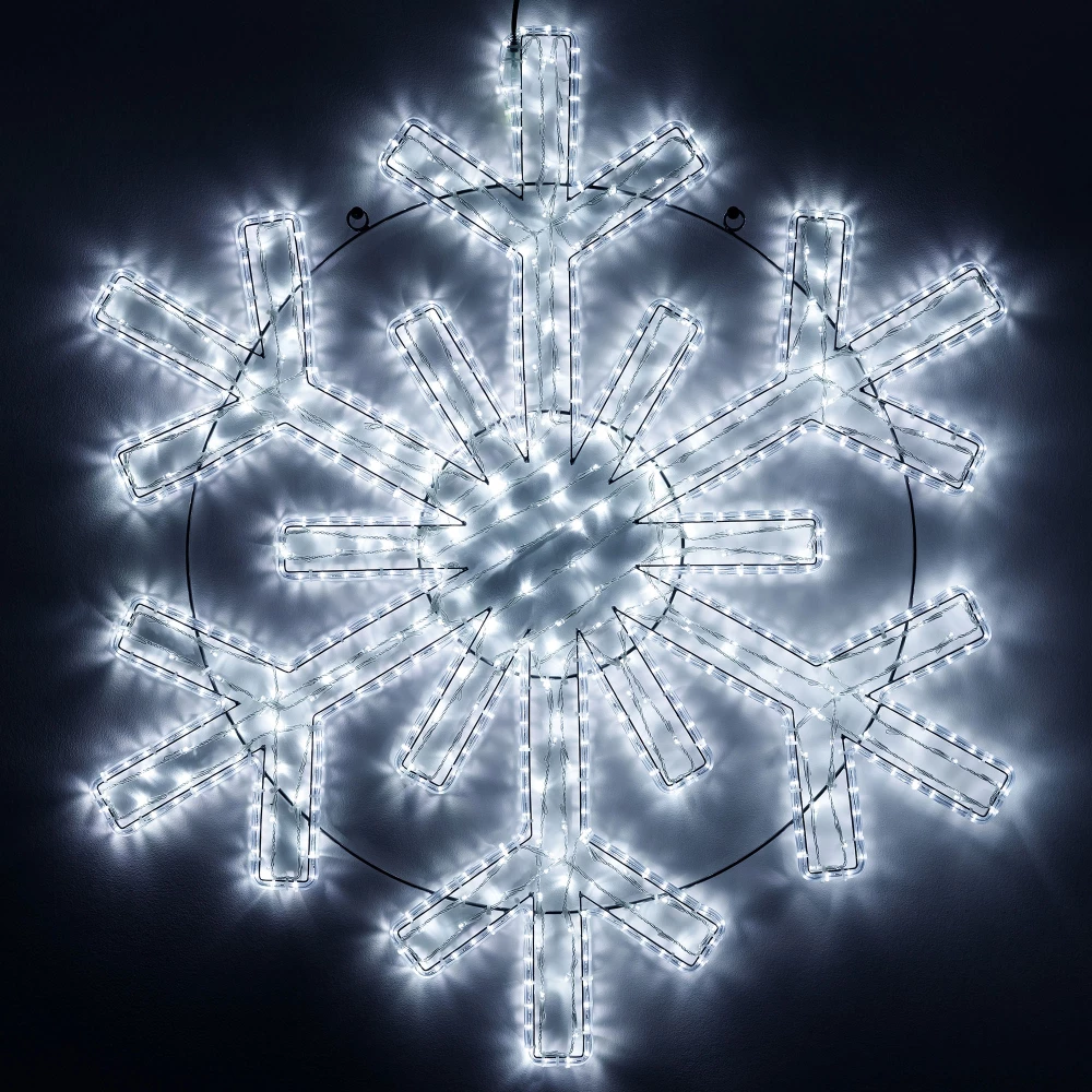 Фигура светодиодная ARD-SNOWFLAKE-M11-1250x1200-604LED White (230V, 36.5W) (Ardecoled, IP65) 034260 - Viokon.com