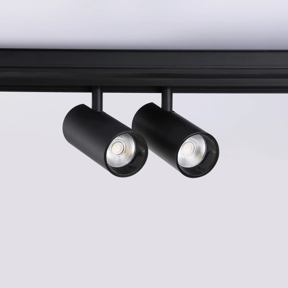 Светильник светодиодный трековый для шинопровода Magnetic GL3902/2 BK черный LED 20W 4200К 48V 24° 180*45*182 - Viokon.com