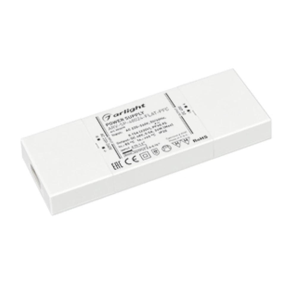 Блок питания ARV-SP-48024-FLAT-PFC (48V, 0.5A, 24W) (Arlight, IP20 Пластик, 5 лет) 052079 - Viokon.com
