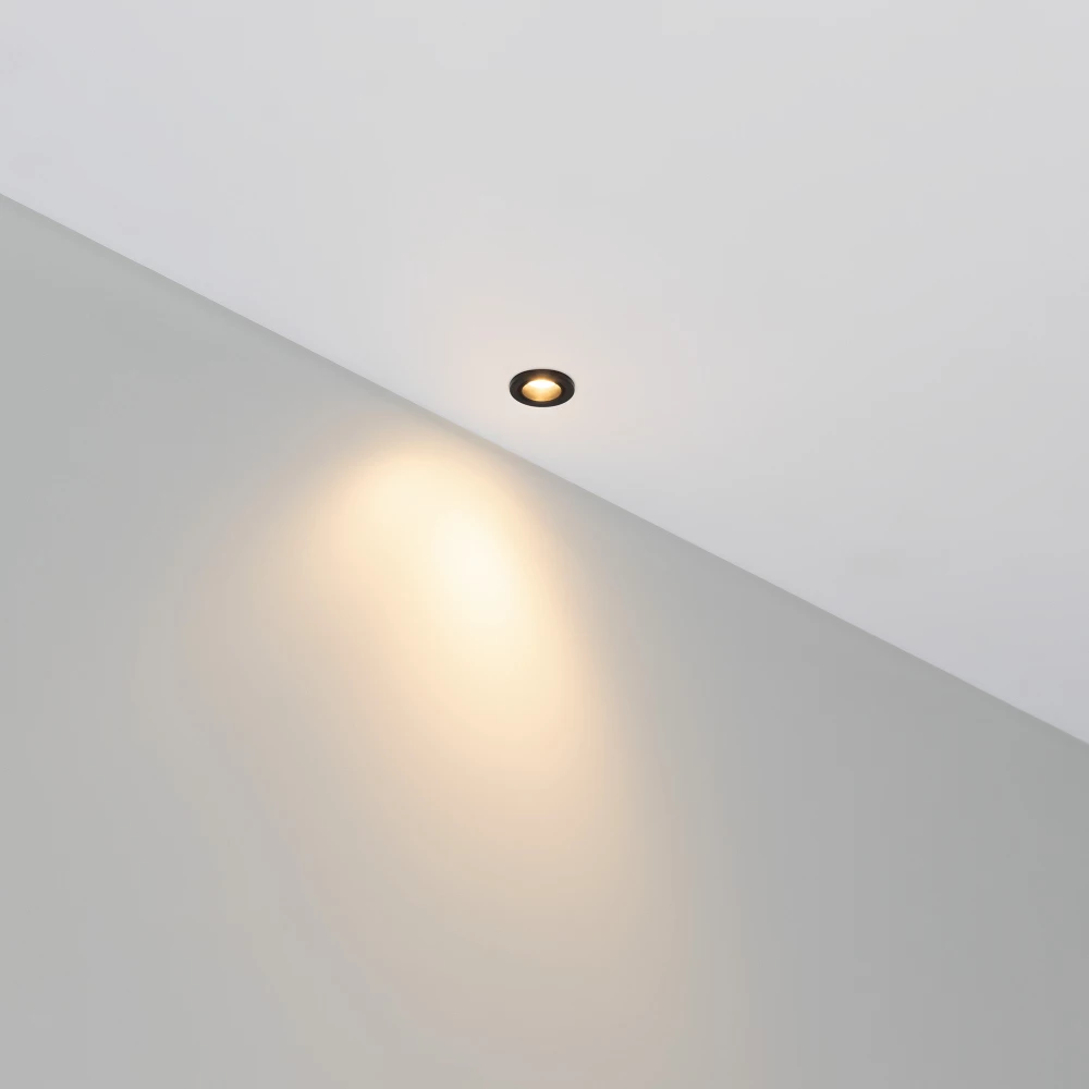 Светильник ART-PICCOLO-BUILT-R13-1W Warm3000 (BK, 30 deg, 3V) (Arlight, IP40 Металл, 3 года) 061671 - Viokon.com