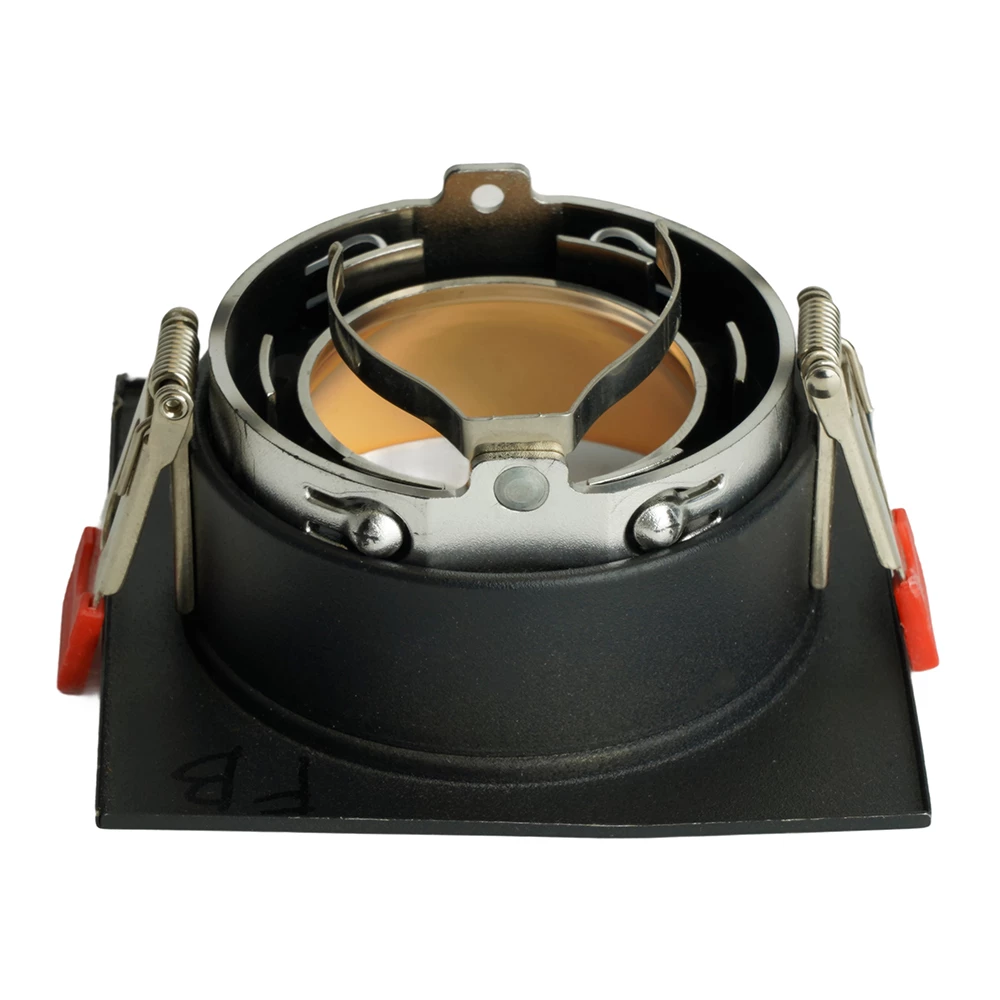 Светильник встраиваемый Feron DL3112 потолочный MR16 G5.3  черный + золото (51409) - Viokon.com