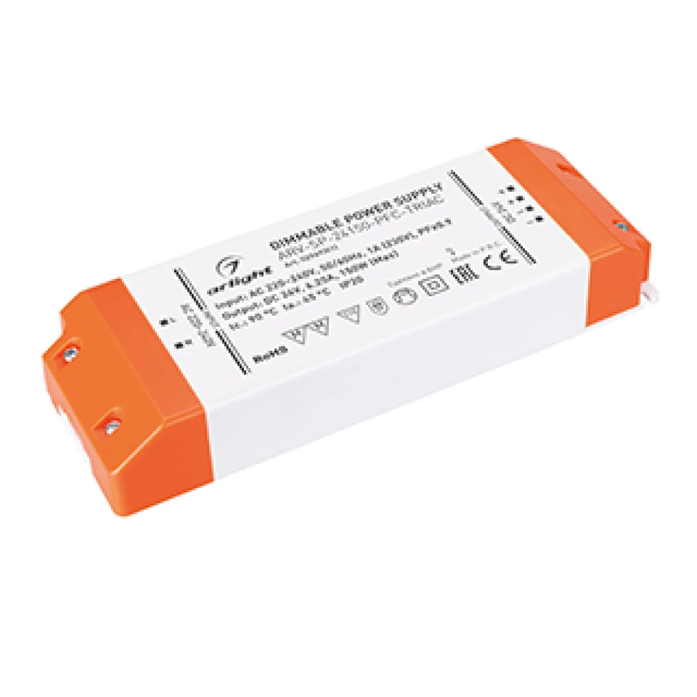 Блок питания ARV-SP-24150-PFC-TRIAC (24V, 6.25A, 150W) (Arlight, IP20 Пластик, 5 лет) 029493(1) - Viokon.com
