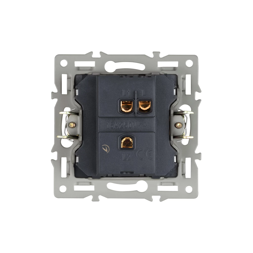 Механизм выключателя одноклавишный проходной SWT-MKP1-PL-GR (250V, 16A) (Arlight, -) 043716 - Viokon.com