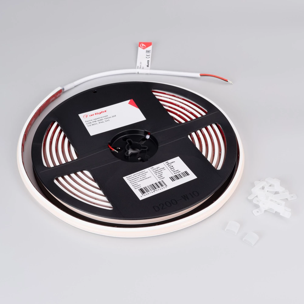 Лента герметичная COB-PW-X480-10mm 24V Warm3000 (10 W/m, IP66, 5m) (Arlight, 5 лет) 045864 - Viokon.com