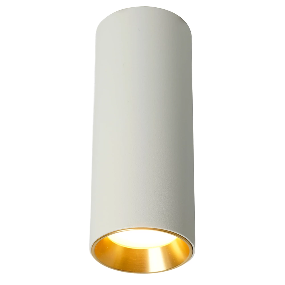 Светильник потолочный Feron ML101 Barrel MR11 GU10 35W 230V,  белый + золото (51378) - Viokon.com