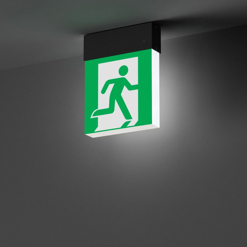 Световой указатель EMG-MARK-S-3H-BK (Arlight, IP40 Металл, 5 лет) 059801 - Viokon.com