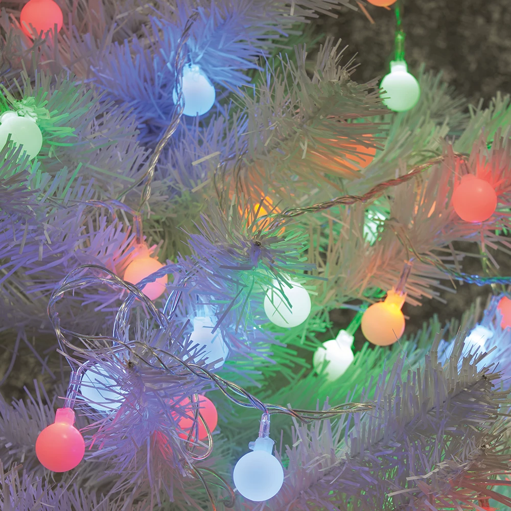 Светодиодная гирлянда Feron CL556 линейная,статичная, мультиколор, 4м + 0.5м с питанием от батареек, прозрачный шнур (26763) - Viokon.com