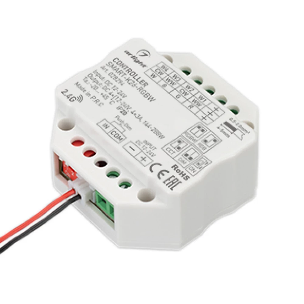 Контроллер SMART-K26-RGBW (12-24V, 4x3A, 2.4G) (Arlight, IP20 Пластик, 5 лет) 028294 - Viokon.com